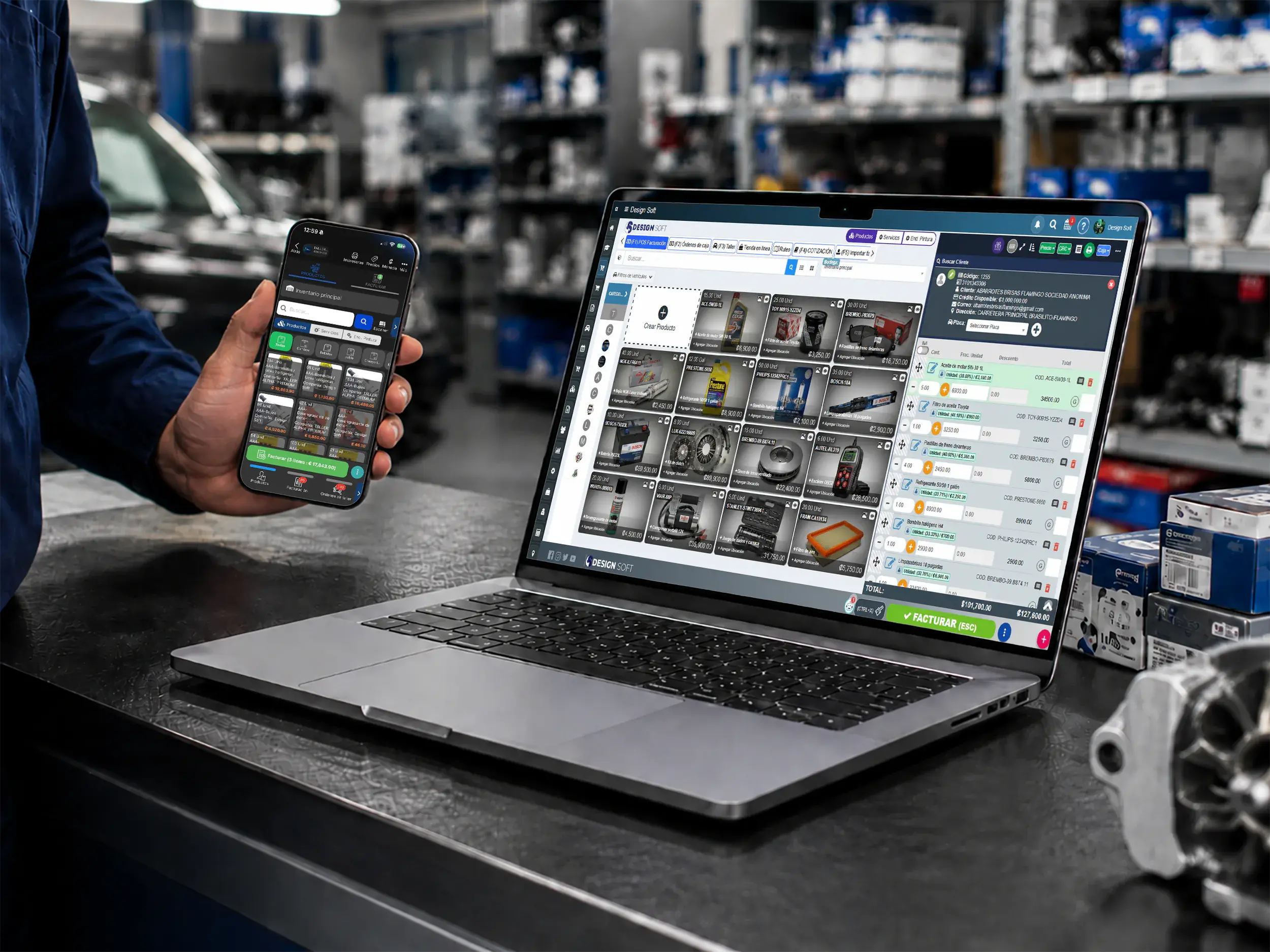 Sistema de punto de venta web y móvil para talleres mecánicos y automotrices